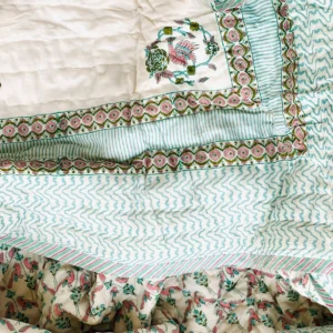 Home handblock quilts